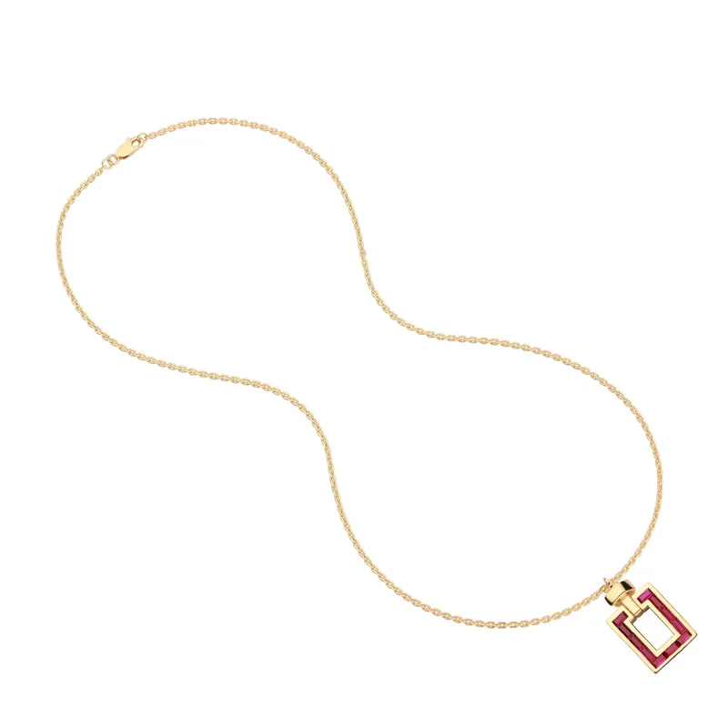 Magnum Opus XL Ruby 18-carat gold Pendant with Necklace