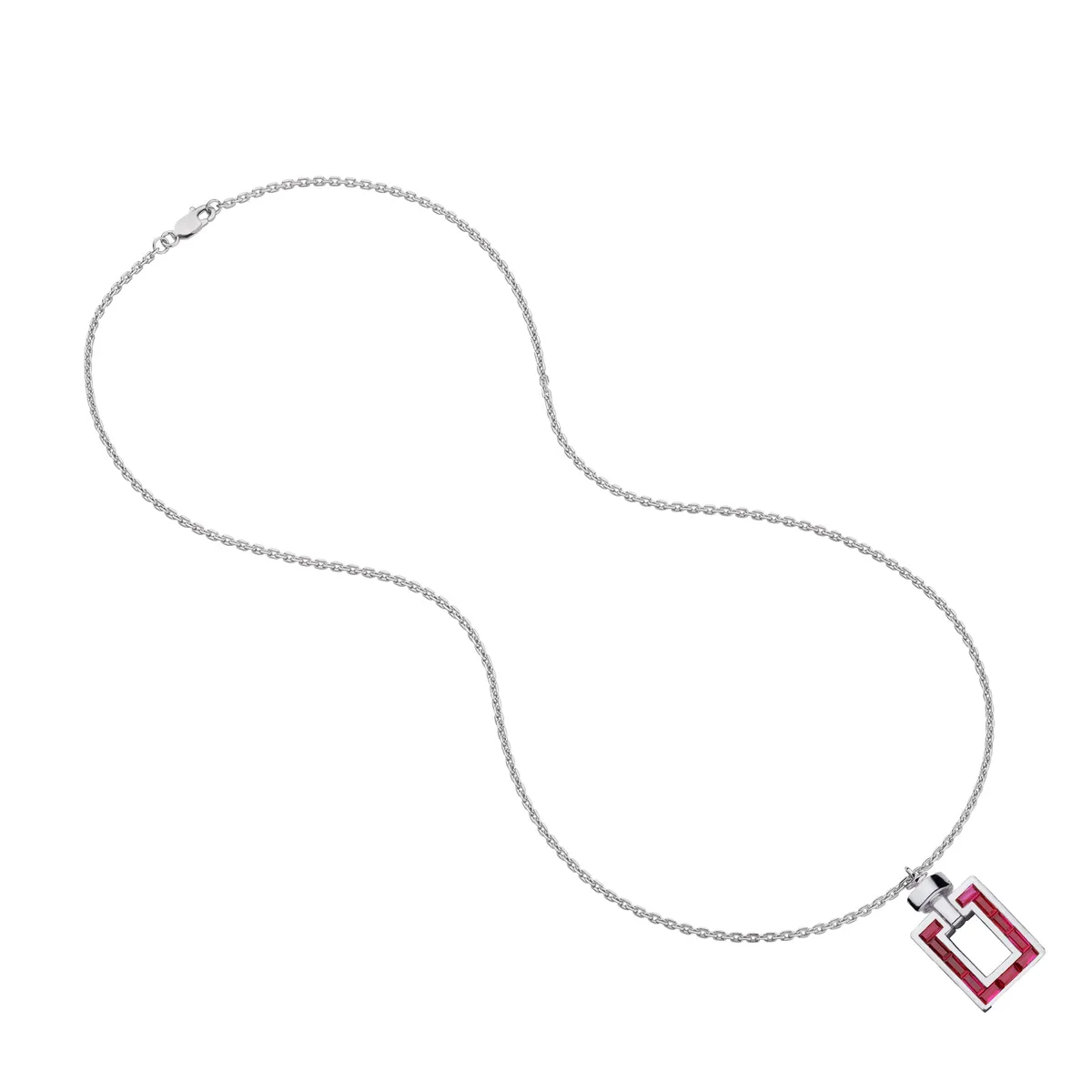 Magnum Opus XL Ruby in Platinum PT950 Necklace and Pendant, view 2 – Viktor Alexander