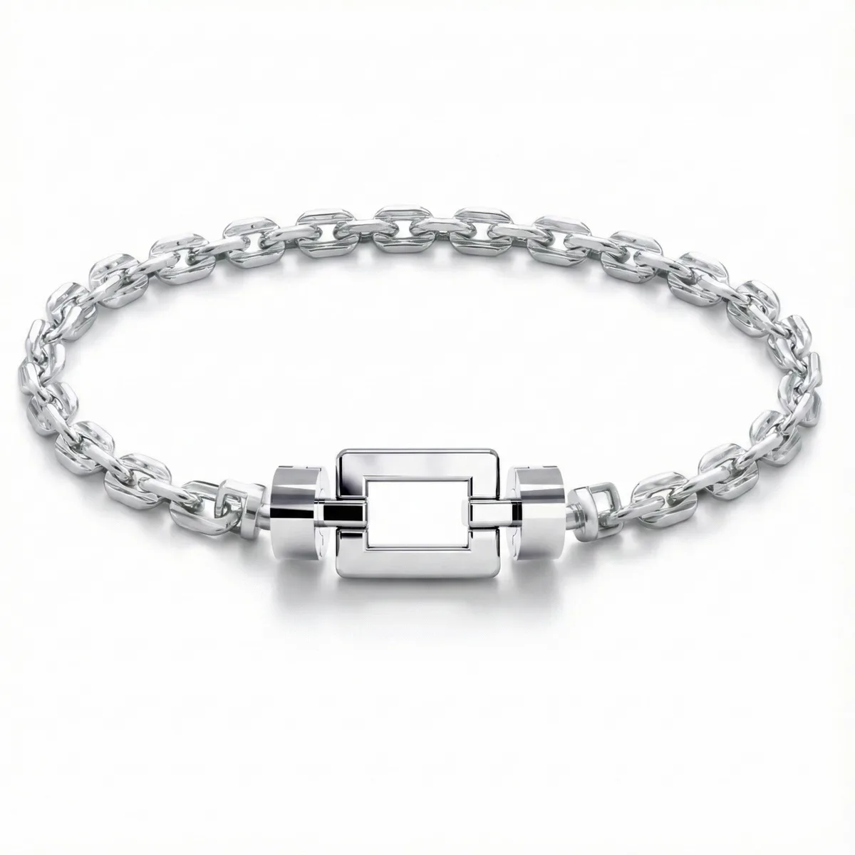 Opus Classic 925 Silver Chain Link Bracelet, view 11 – Viktor Alexander