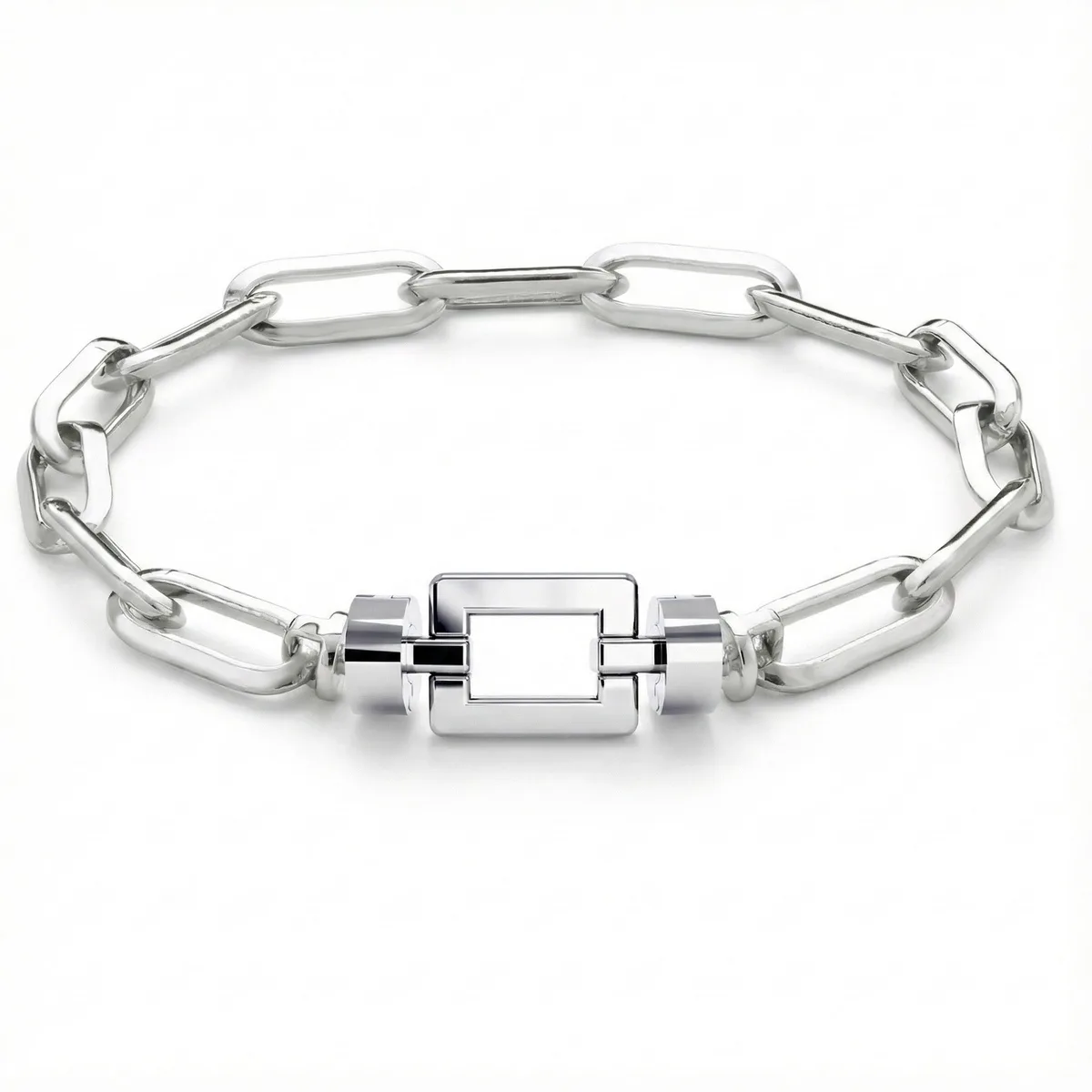 Opus Classic 925 Silver Chain Link Bracelet, view 22 – Viktor Alexander