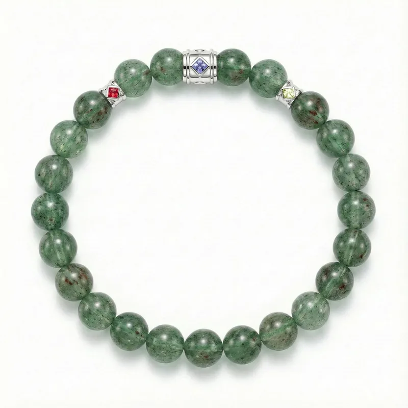 OROBORO XIII- GREEN STRAWBERRY QUARTZ