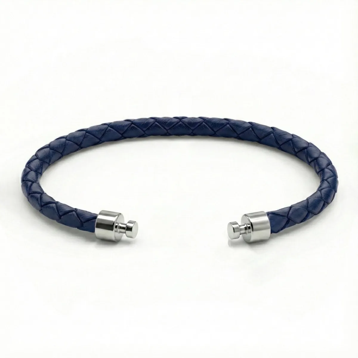 Regalia 4mm Blue Calf Leather Strap 925 Silver Link – Viktor Alexander