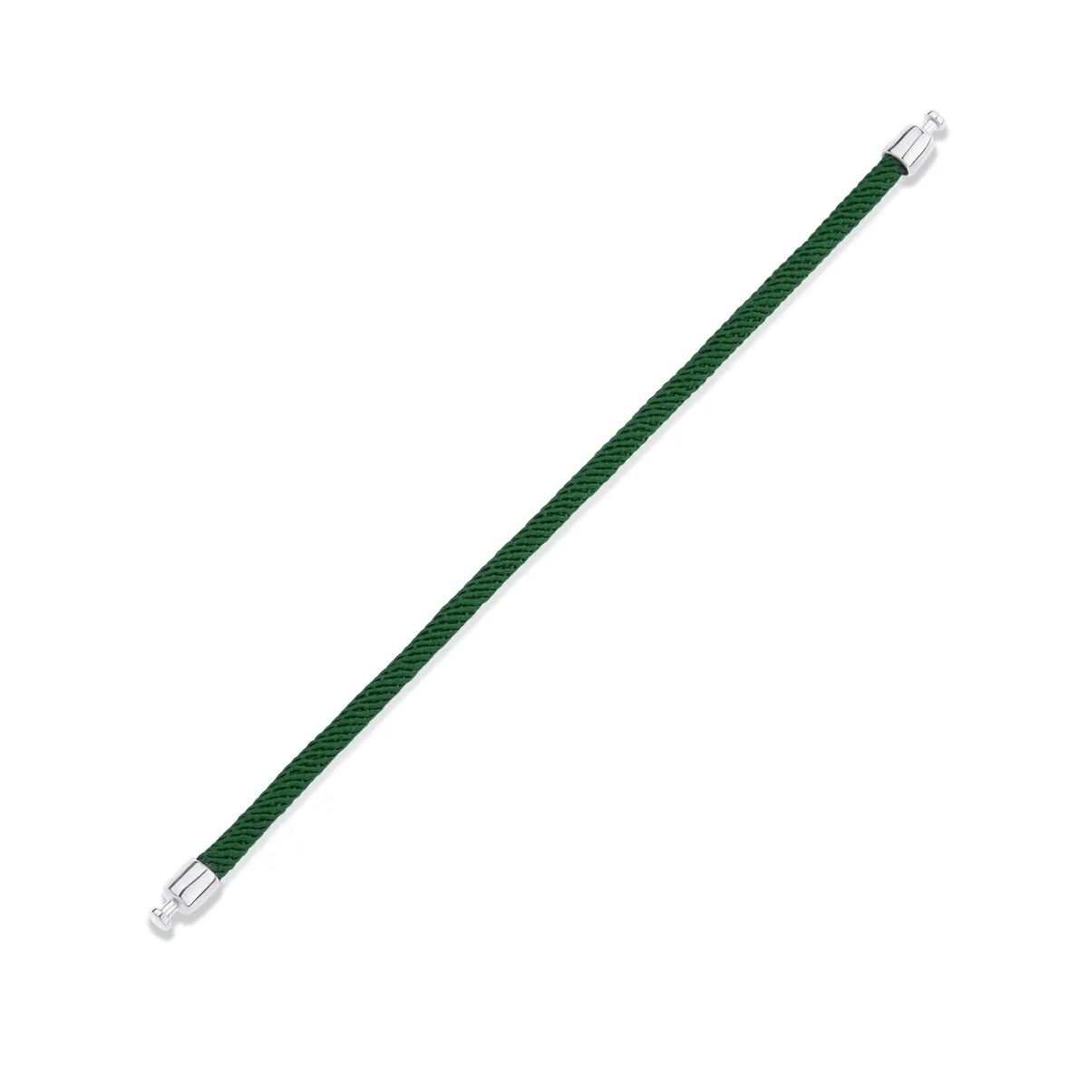 Regalia 4mm Dark Green Nylon Strap 925 Silver Link, view 2 – Viktor Alexander