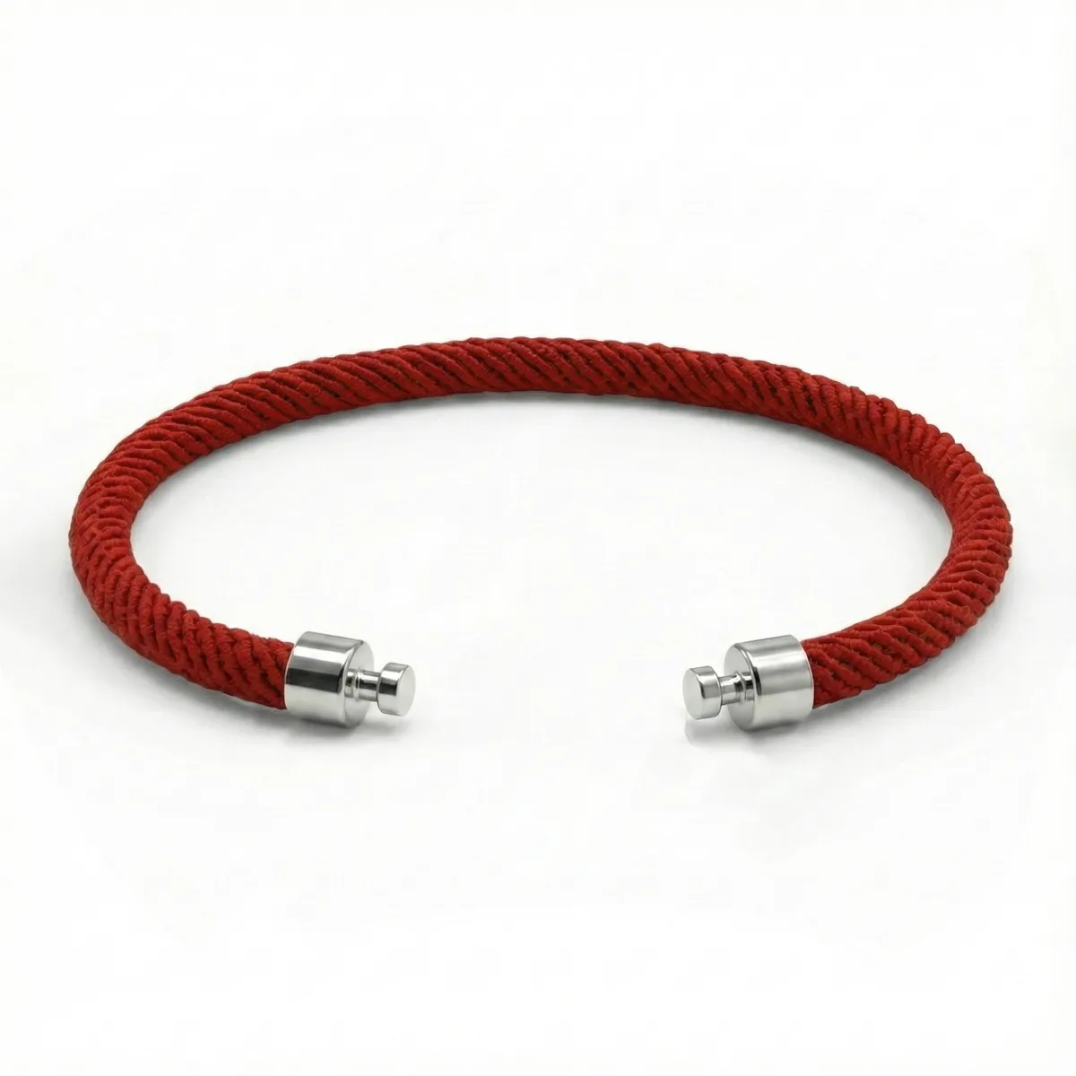 Regalia 4mm Red Nylon Strap 925 Silver Link – Viktor Alexander