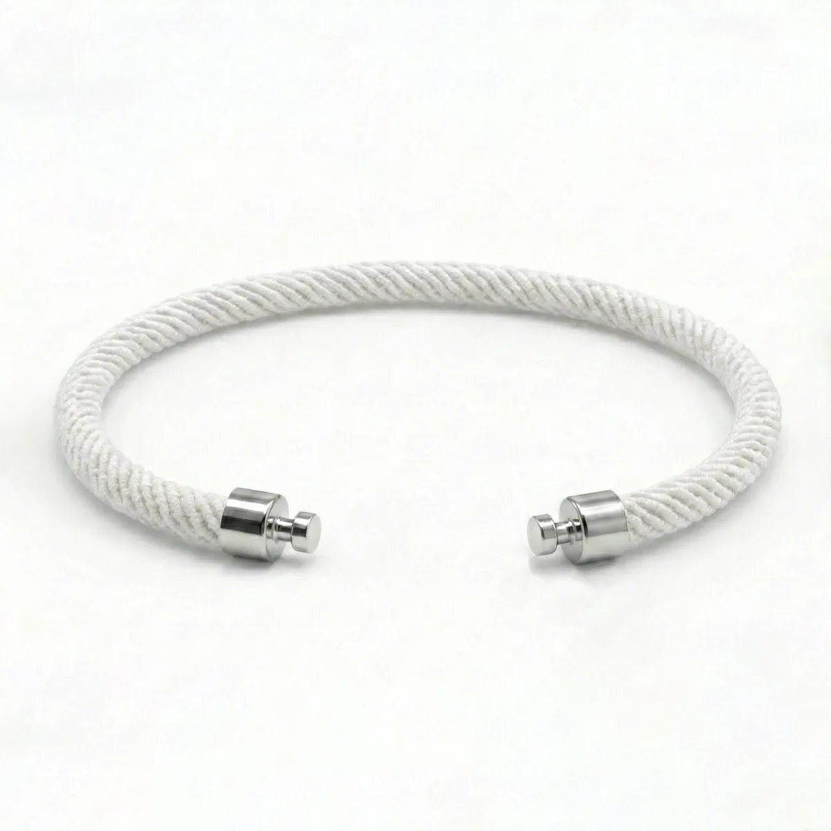 Regalia 4mm White Nylon Strap 925 Silver Link – Viktor Alexander