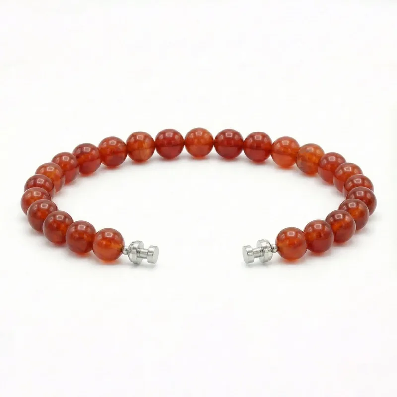 Regalia 6mm Carnelian 925 Silver Link