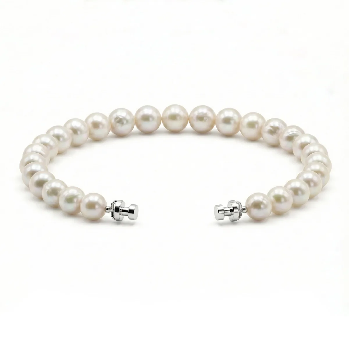 Regalia 6mm Freshwater Pearl Bracelet 925 Silver Link – Viktor Alexander