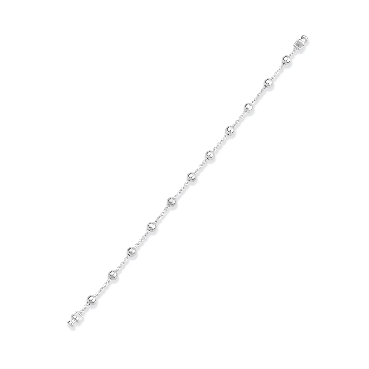 Regalia 925 Silver Ball Chain Link Bracelet, view 2 – Viktor Alexander
