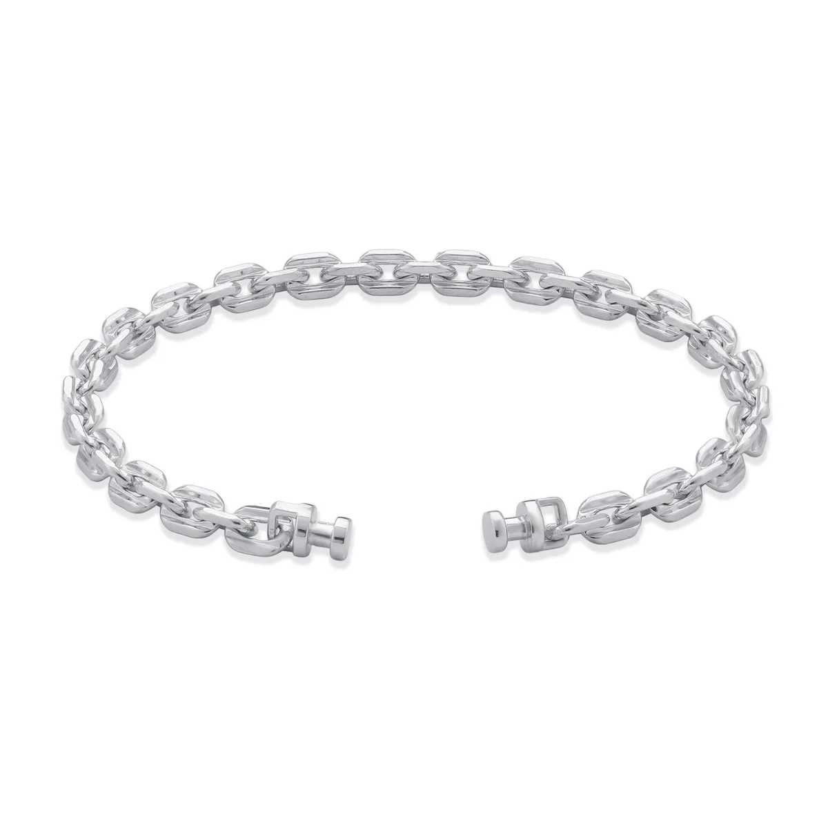Regalia 925 Silver Diamond Cable L Chain Link Bracelet – Viktor Alexander