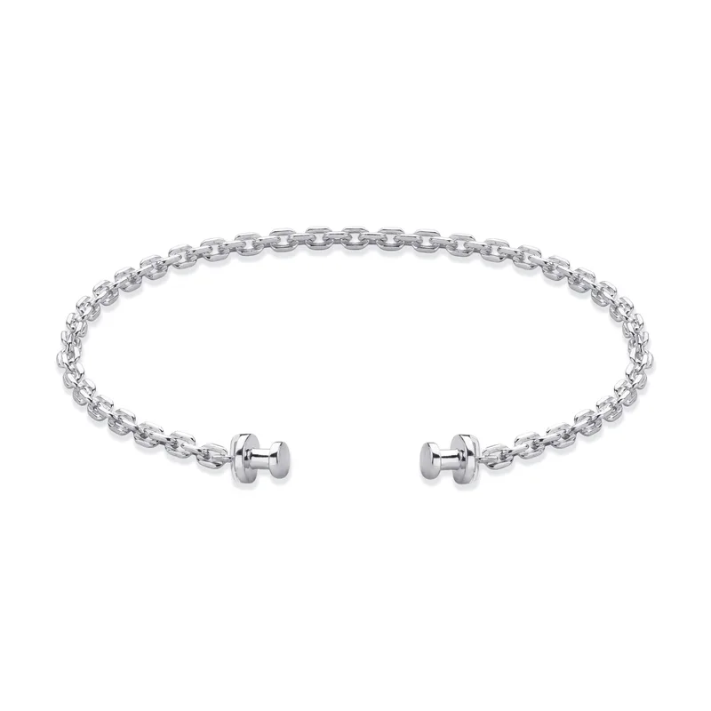 Regalia 925 Silver Diamond Cable S Chain Link Bracelet