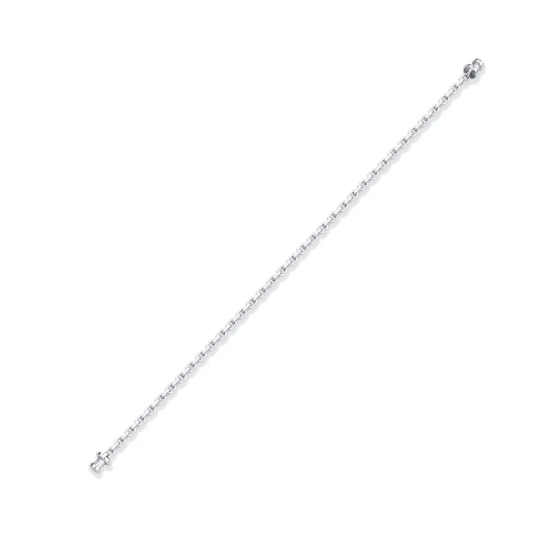 Regalia 925 Silver Diamond Cable S Chain Link Bracelet