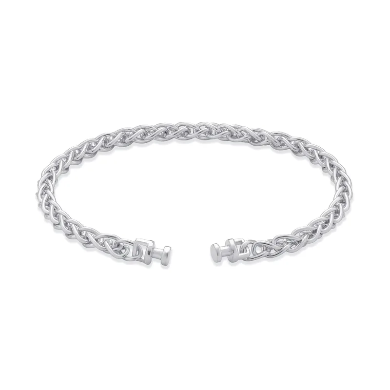 Regalia 925 Silver Twinning Cable Chain Link Bracelet