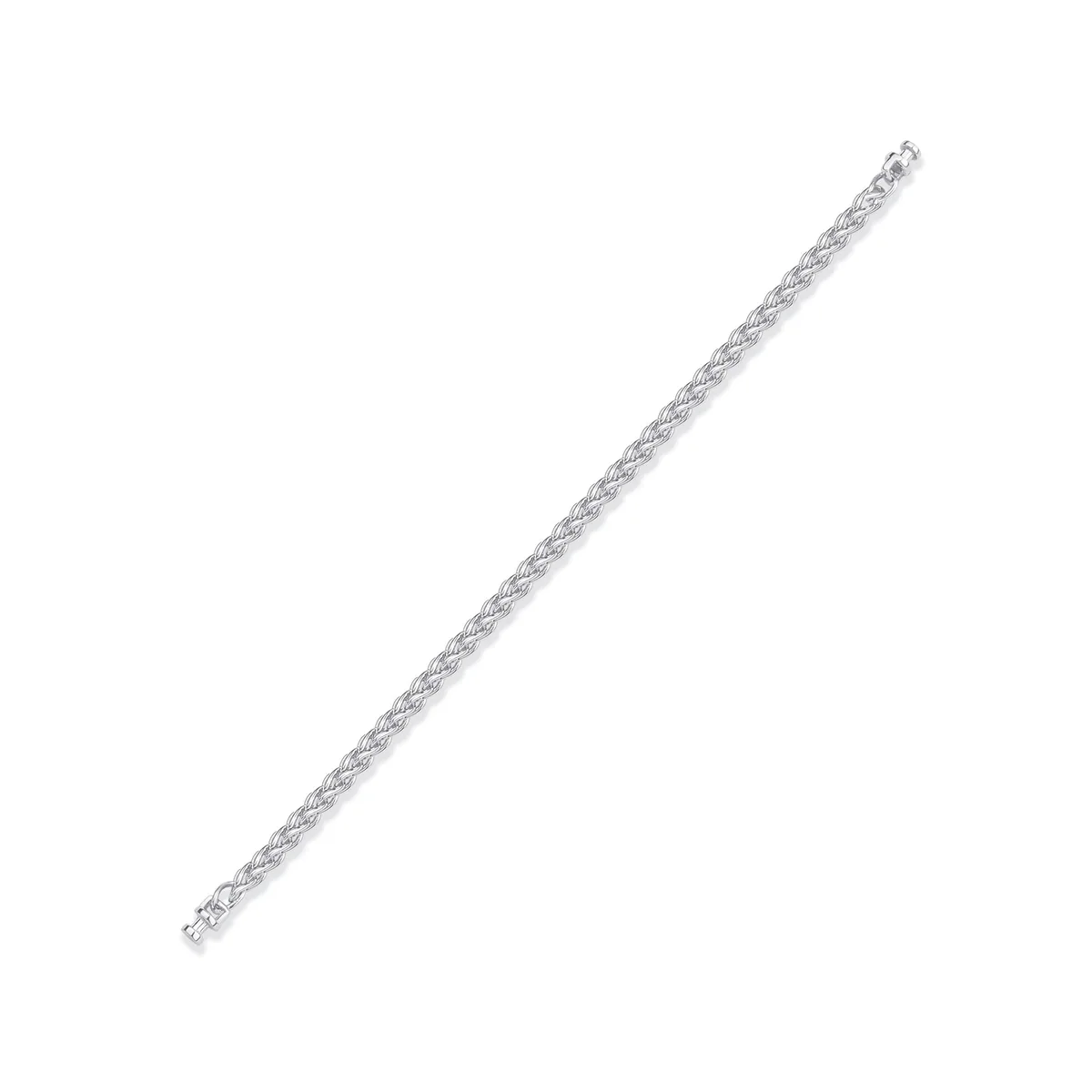 Regalia 925 Silver Twinning Cable Chain Link Bracelet, view 2 – Viktor Alexander