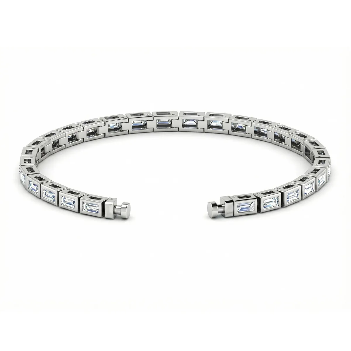 Regalia Platinum PT950 Baguette Diamonds Eternity Bracelet – Viktor Alexander