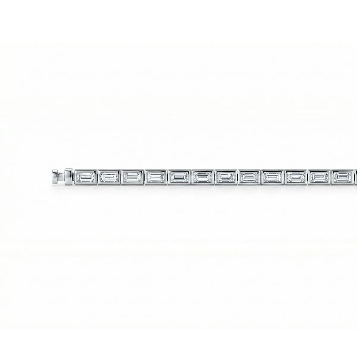 Regalia Platinum PT950 Baguette Diamonds Eternity Bracelet, view 3 – Viktor Alexander