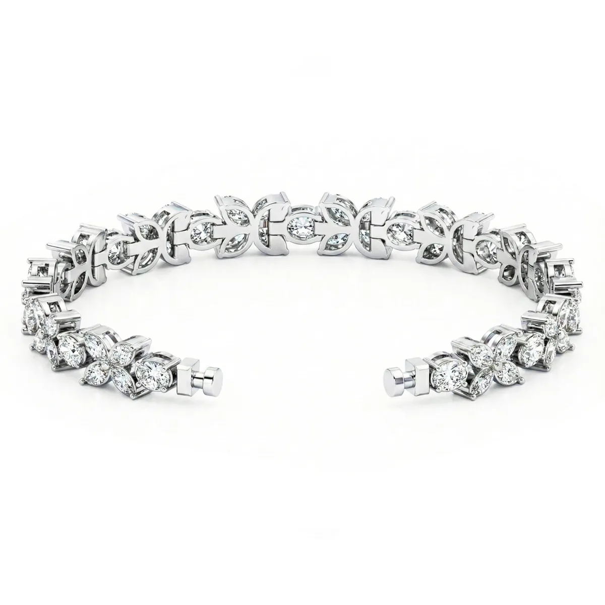 Regalia Platinum PT950 Flora L Diamond Eternity Bracelet – Viktor Alexander