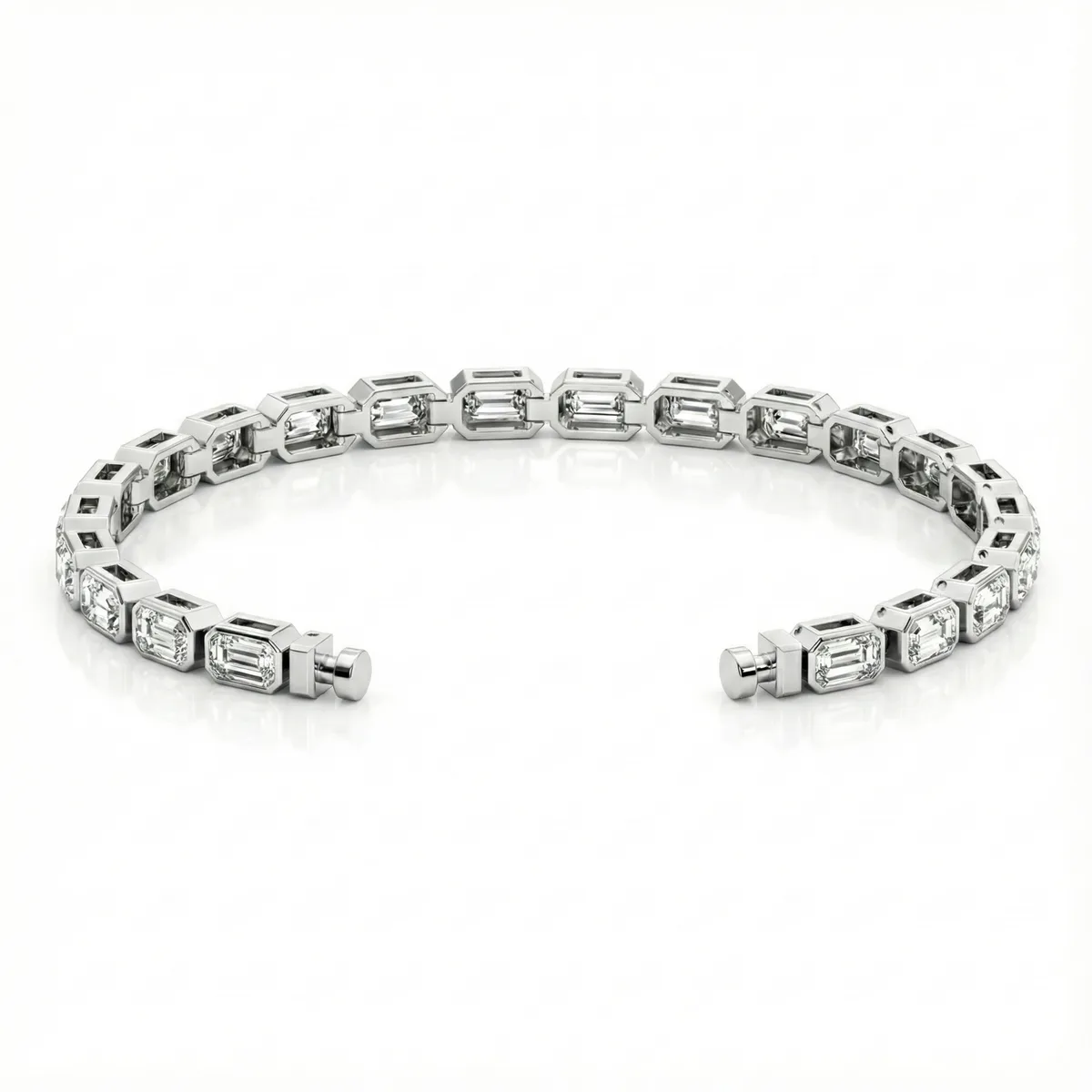 Regalia Platinum PT950 Octagon Diamond Eternity Bracelet – Viktor Alexander