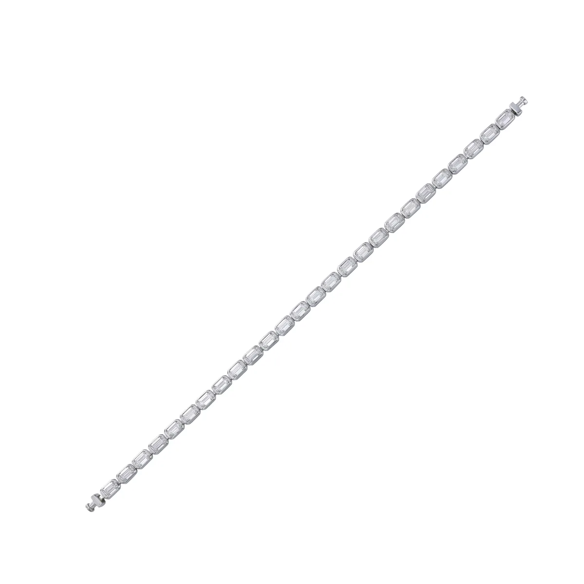 Regalia Platinum PT950 Octagon Diamond Eternity Bracelet, view 2 – Viktor Alexander