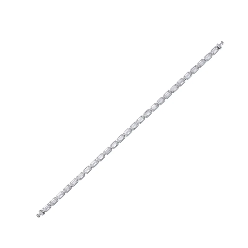 Regalia Platinum PT950 Octagon Diamond Eternity Bracelet