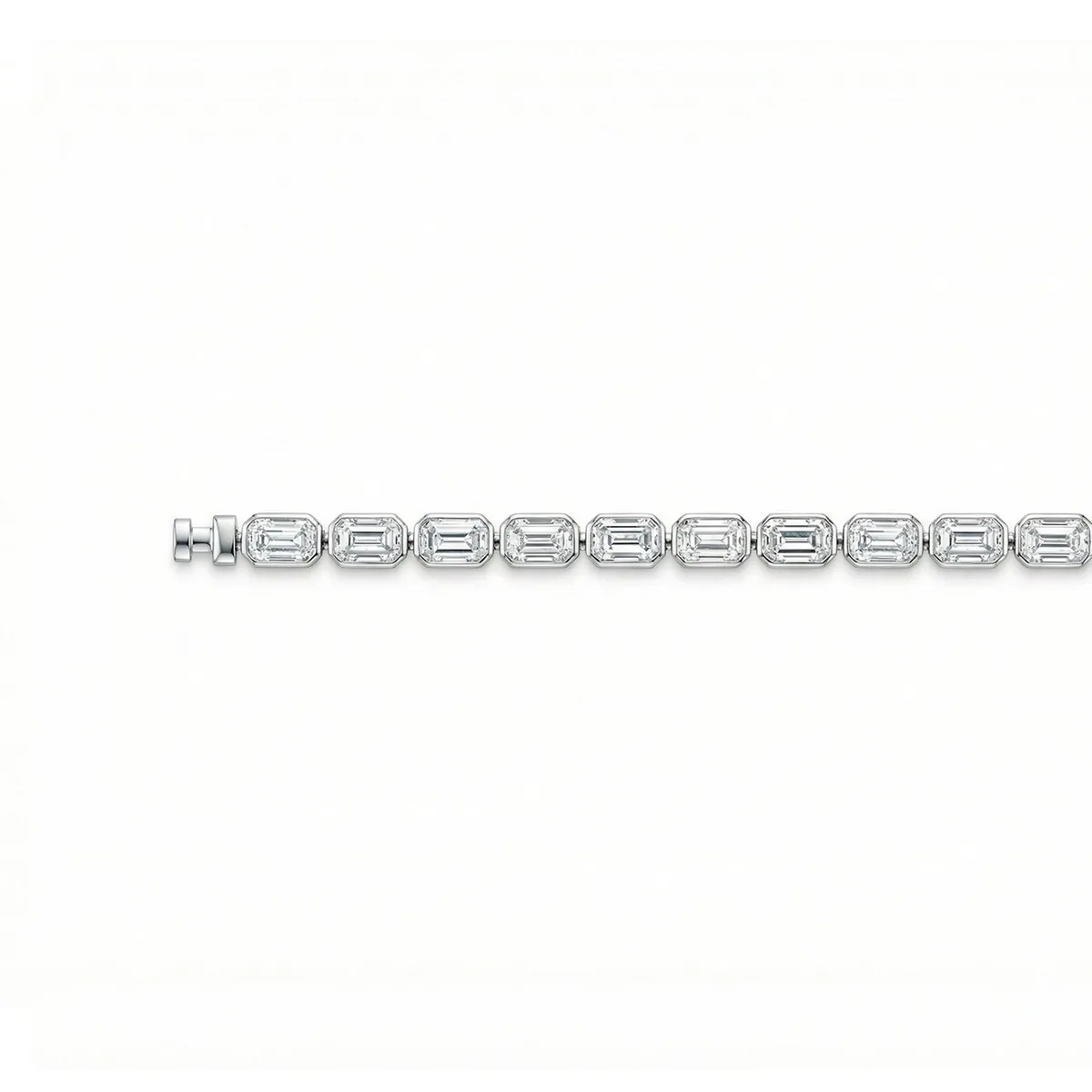 Regalia Platinum PT950 Octagon Diamond Eternity Bracelet, view 3 – Viktor Alexander