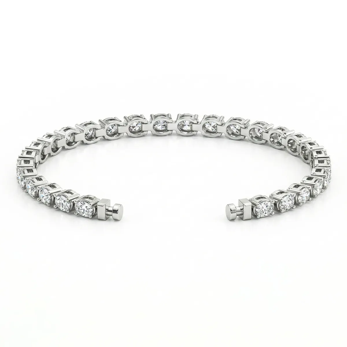 Regalia Platinum PT950 Oval Diamond Eternity Bracelet – Viktor Alexander