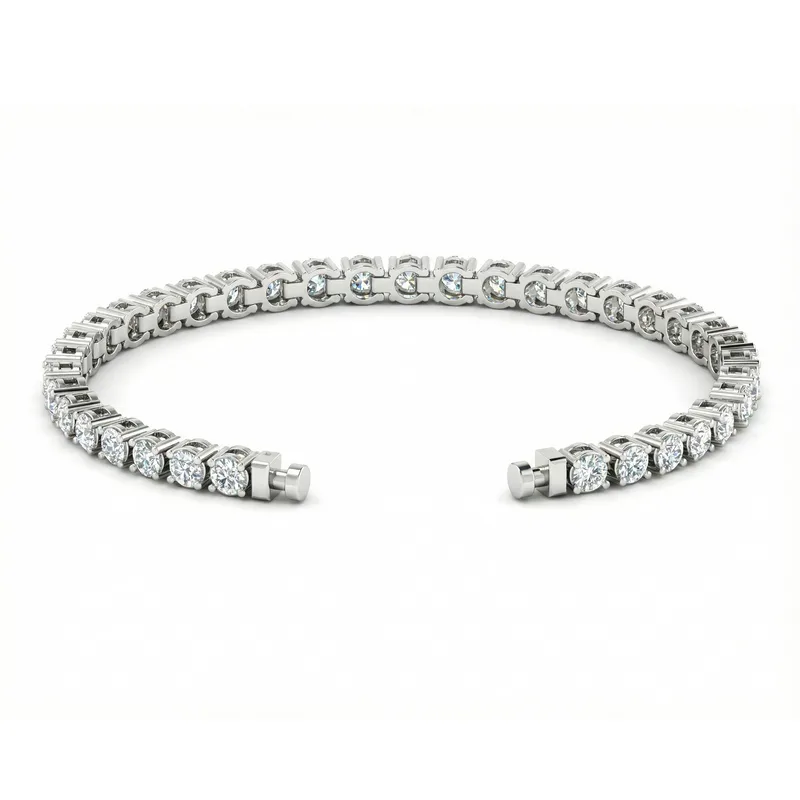 Regalia Platinum PT950 Round Diamond Eternity Bracelet