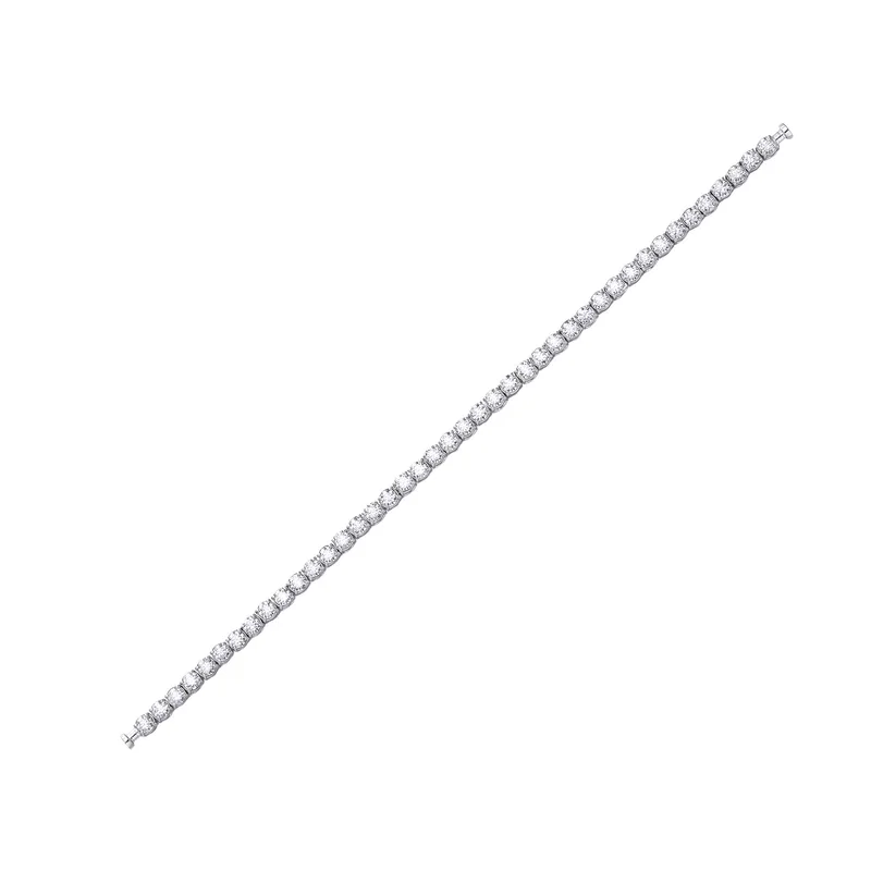 Regalia Platinum PT950 Round Diamond Eternity Bracelet