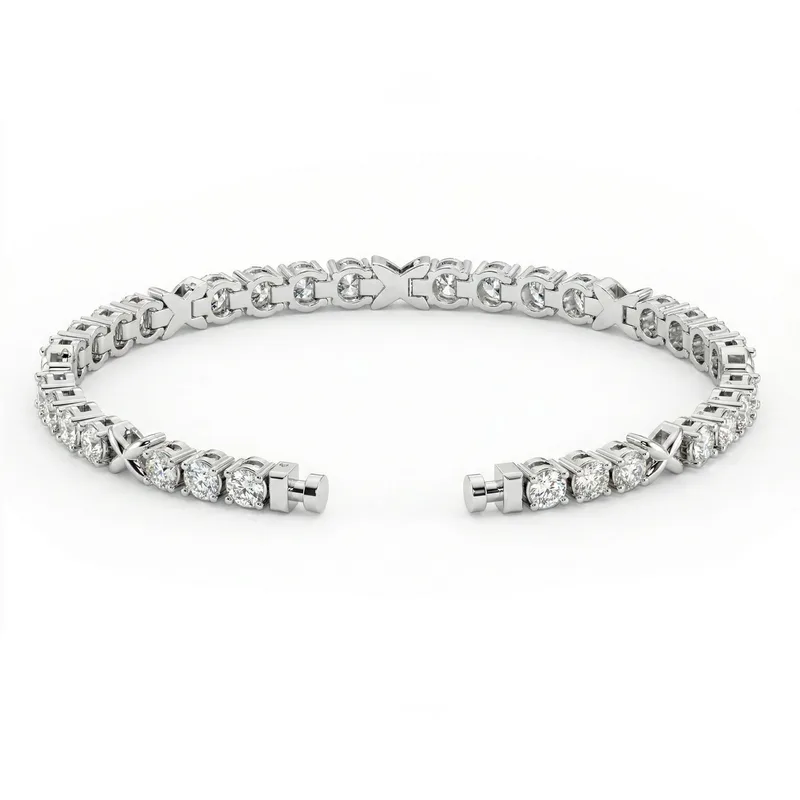 Regalia Platinum PT950 X-R4 Diamond Eternity Bracelet