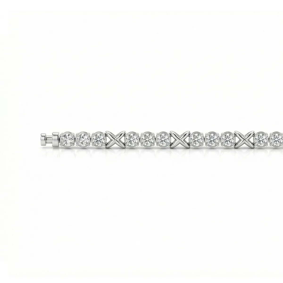 Regalia Platinum PT950 X-R4 Diamond Eternity Bracelet, view 3 – Viktor Alexander