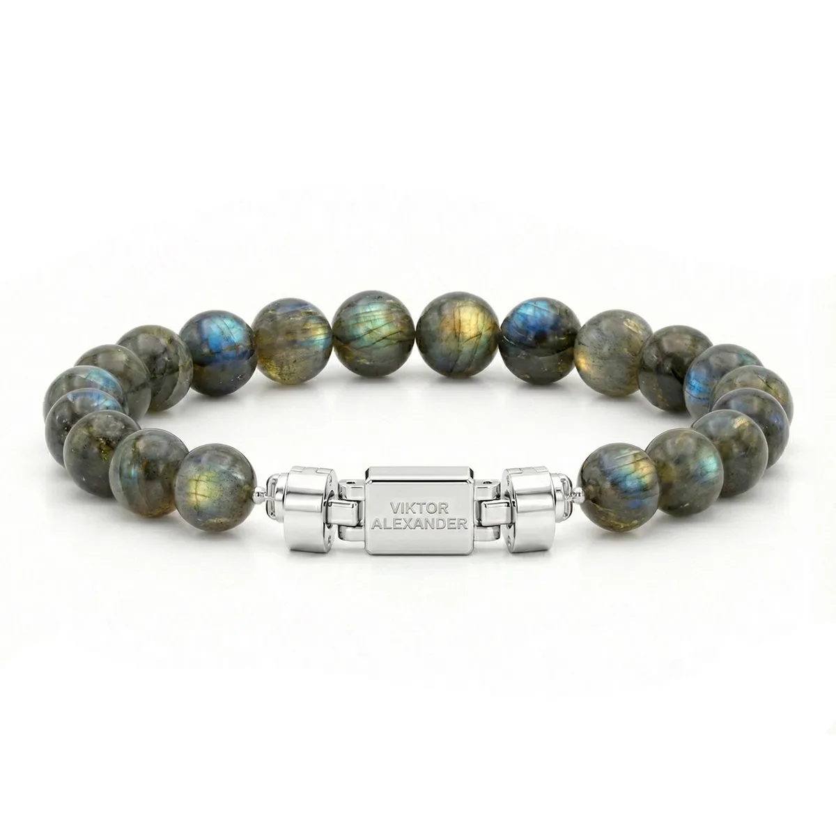 Regalia S 925 Silver with 3 Sizes of Labradorite Oroboro Bracelet – Viktor Alexander