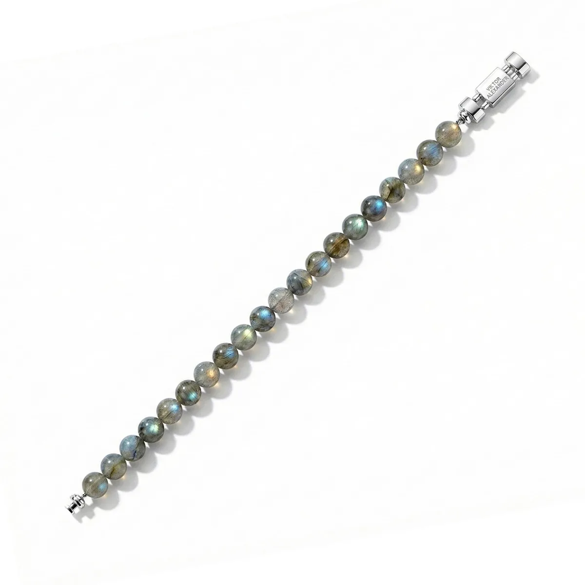 Regalia S 925 Silver with 3 Sizes of Labradorite Oroboro Bracelet, view 2 – Viktor Alexander