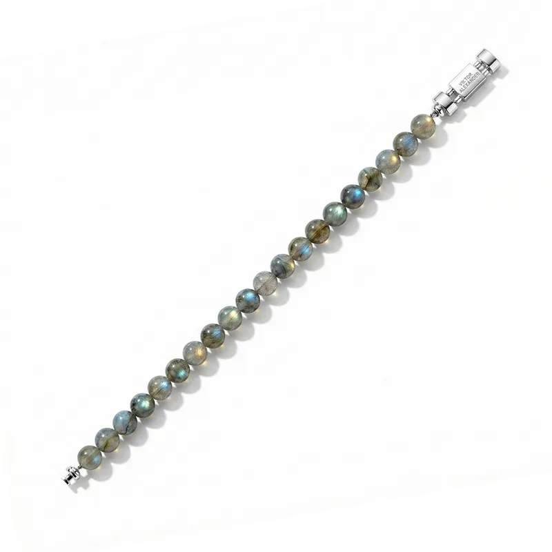 Regalia S 925 Silver with 3 Sizes of Labradorite Oroboro Bracelet