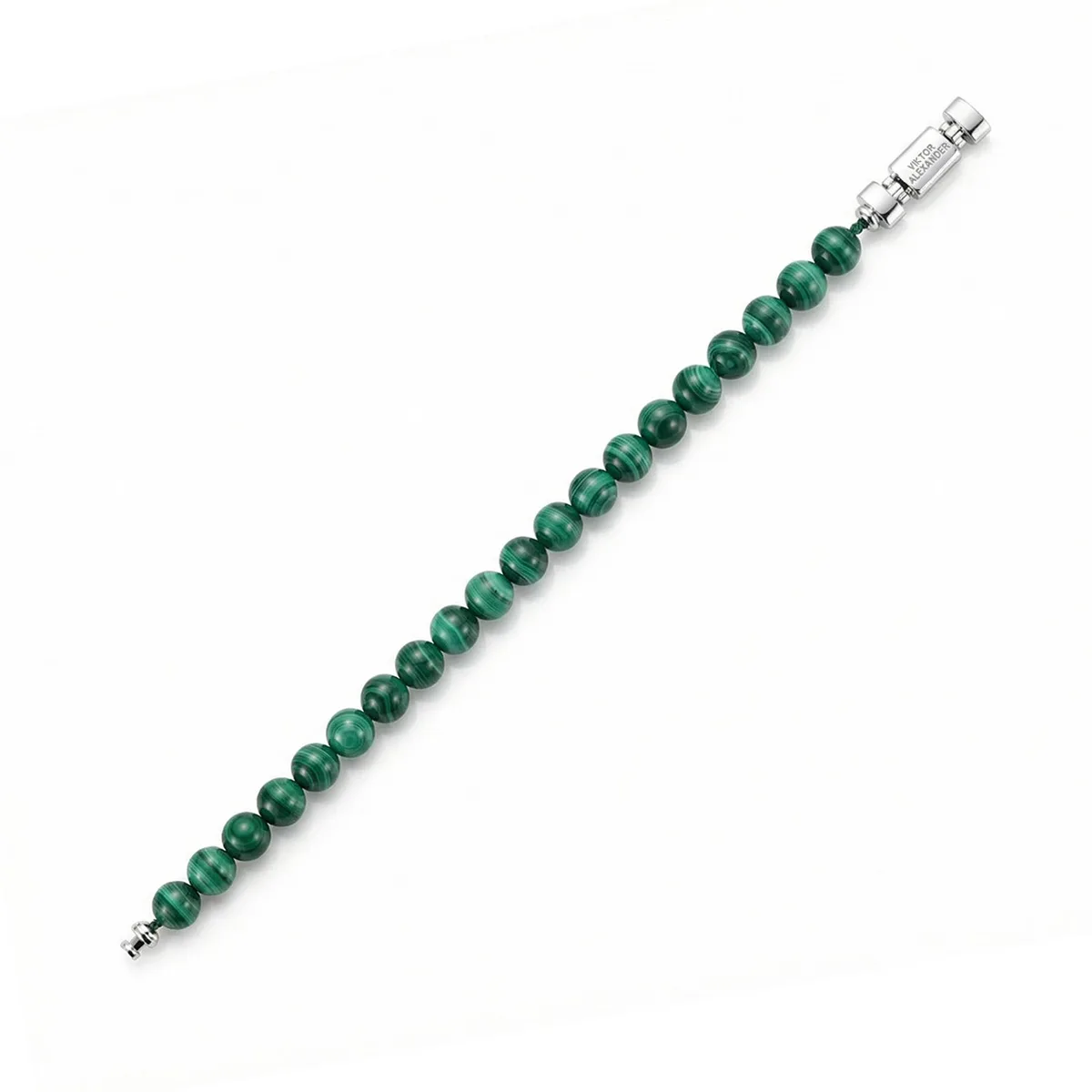 Regalia S 925 Silver with 3 Sizes of Malachite Oroboro Bracelet, view 2 – Viktor Alexander