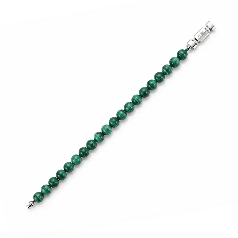 Regalia S 925 Silver with 3 Sizes of Malachite Oroboro Bracelet