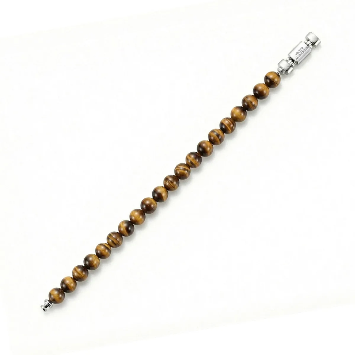 Regalia S 925 Silver with 3 Sizes of Tiger’s Eye Oroboro Bracelet, view 2 – Viktor Alexander