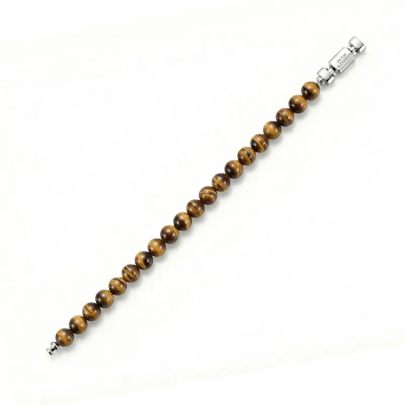 Regalia S 925 Silver with 3 Sizes of Tiger’s Eye Oroboro Bracelet