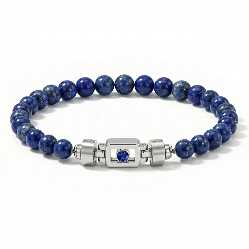 Blue Sapphire 925 Silver with Gemstone XOXO Bracelet