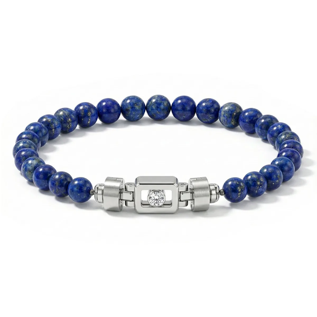 Diamond 925 Silver with Gemstone XOXO Bracelet, view 14 – Viktor Alexander