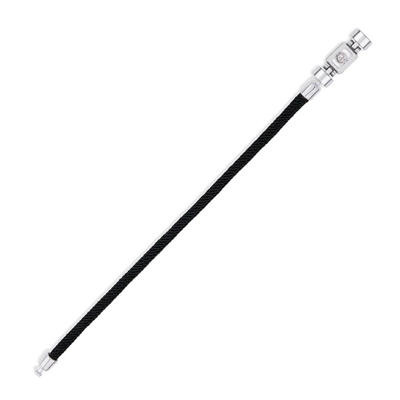 Diamond 925 Silver with Nylon XOXO Bracelet