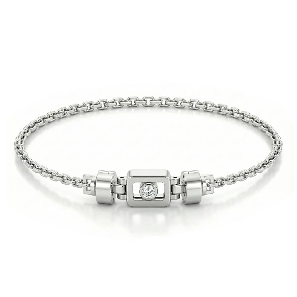 Diamond 925 Silver with Silver Link XOXO Bracelet – Viktor Alexander