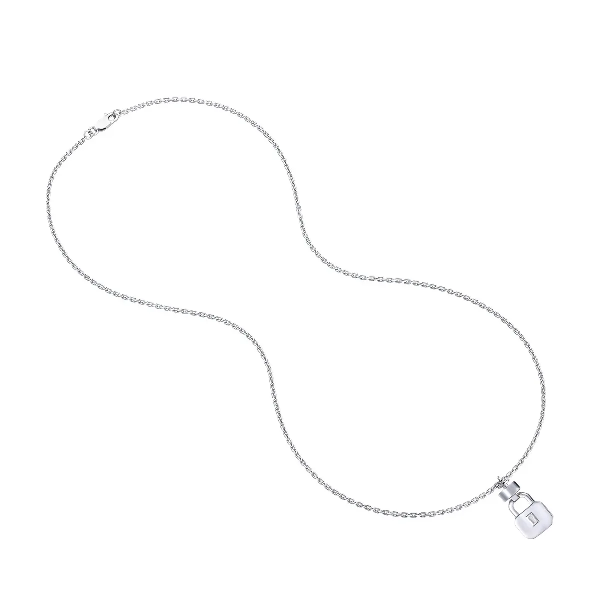 Regalia S Lock 925 Silver Necklace, view 2 – Viktor Alexander