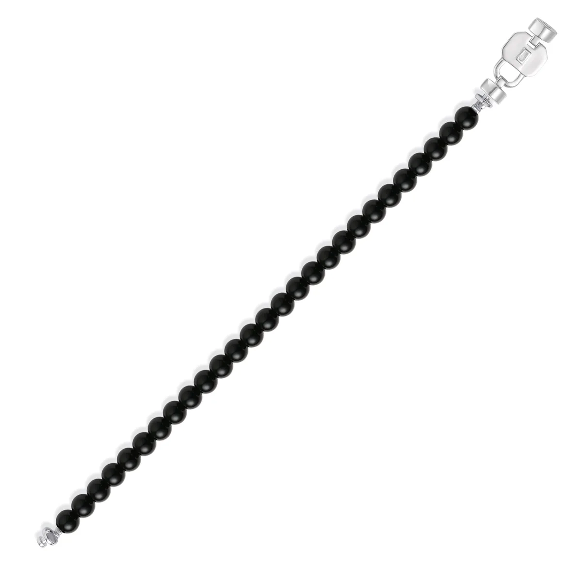 Regalia S Lock 925 with Gemstone Bead Bracelet, view 2 – Viktor Alexander