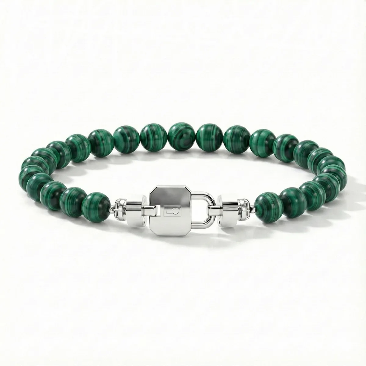Regalia S Lock 925 with Gemstone Bead Bracelet, view 4 – Viktor Alexander