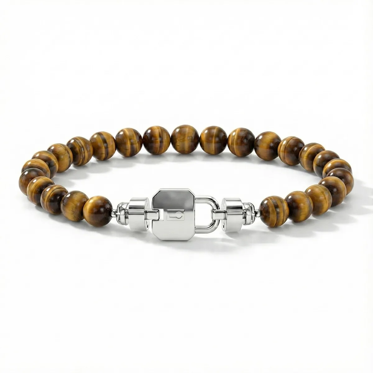 Regalia S Lock 925 with Gemstone Bead Bracelet, view 5 – Viktor Alexander