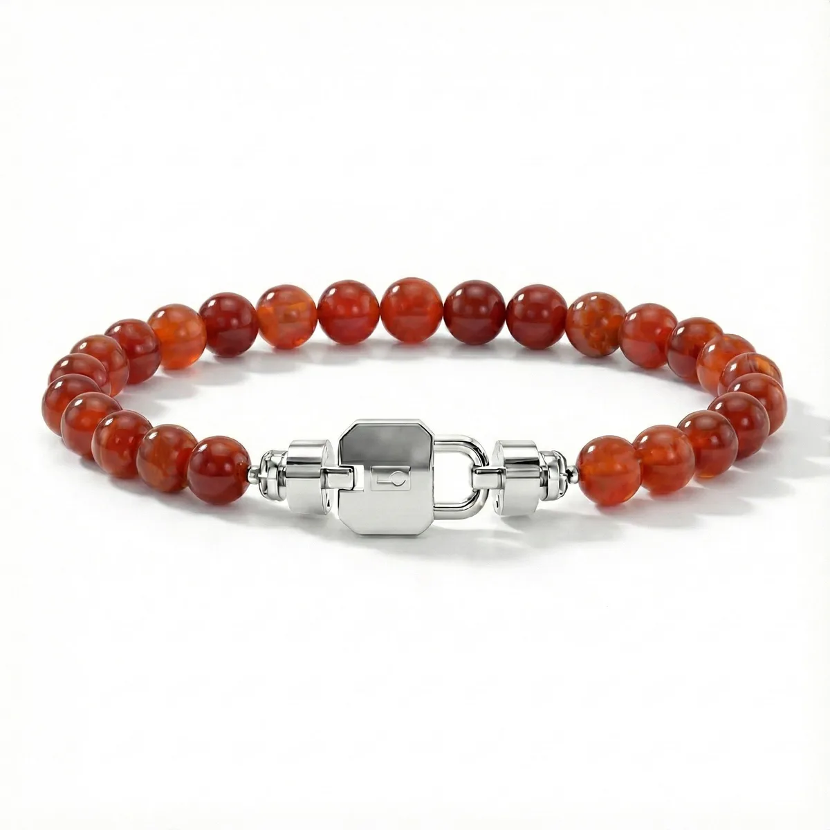 Regalia S Lock 925 with Gemstone Bead Bracelet, view 6 – Viktor Alexander