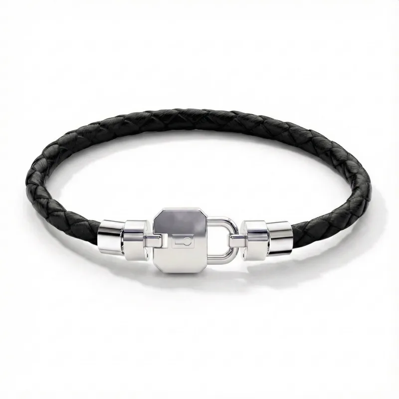 Regalia S Lock 925 with Italian Weaved Calf Bracelet