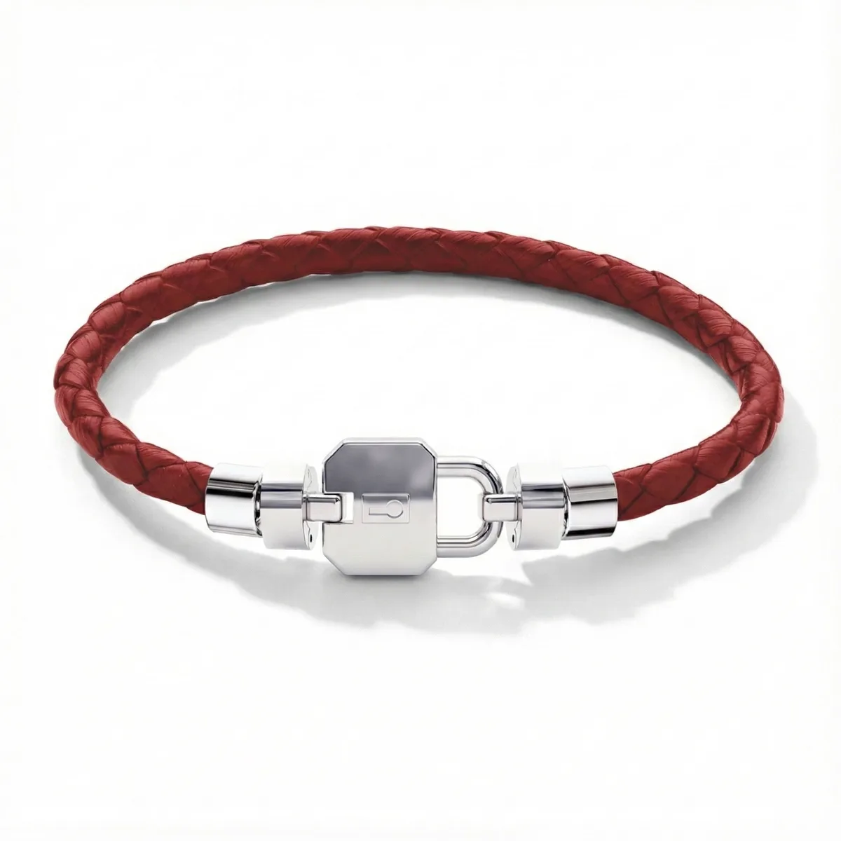 Regalia S Lock 925 with Italian Weaved Calf Bracelet, view 3 – Viktor Alexander