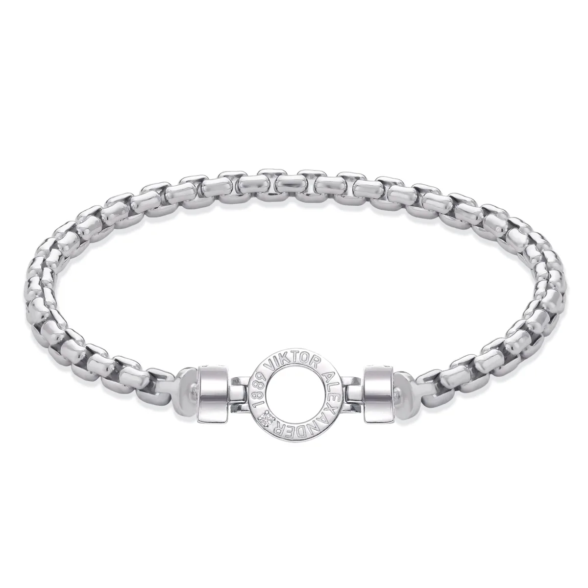 Regalia S R01 925 Silver Chain Link Bracelet, view 12 – Viktor Alexander