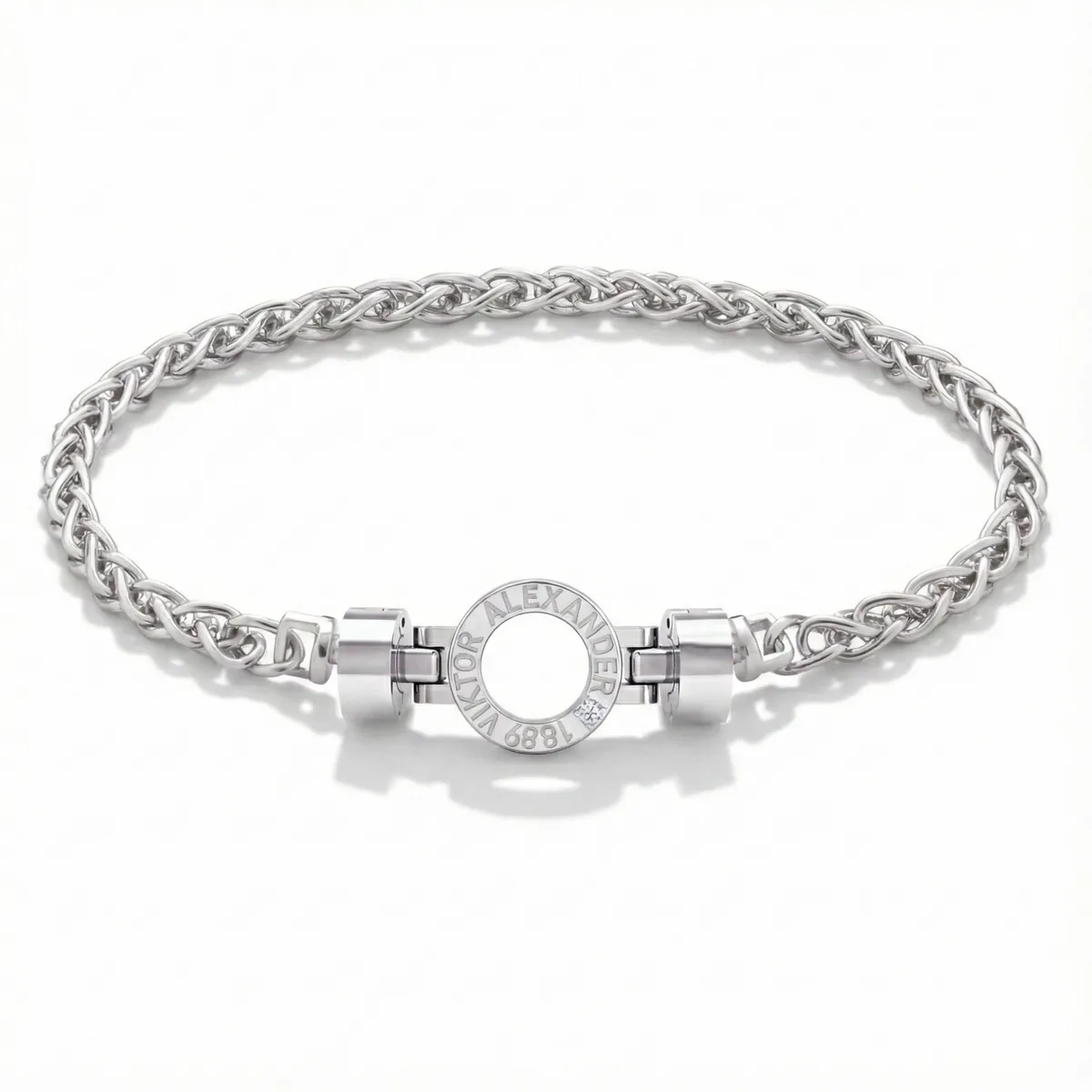 Regalia S R01 925 Silver Chain Link Bracelet, view 4 – Viktor Alexander