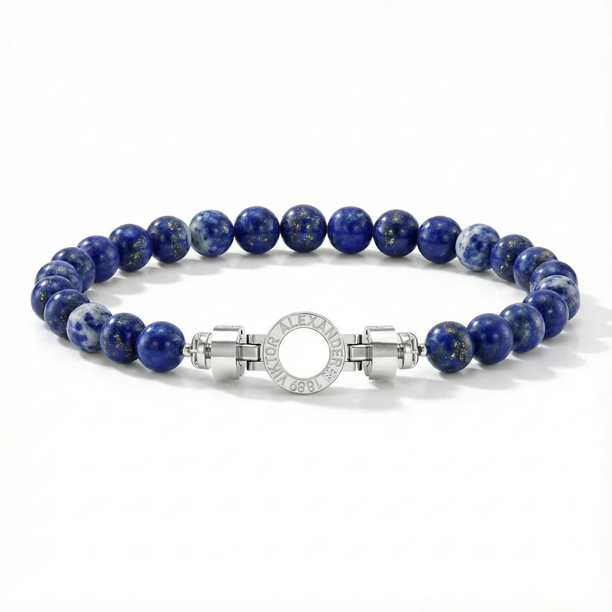 Regalia S R01 925 with Gemstone Bead Bracelet, view 4 – Viktor Alexander